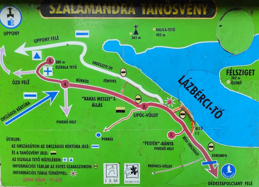 Szalamandra tanösvény, Dédestapolcsány