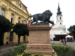 Zrínyi-emlékmű (Oroszlán szobor), Szigetvár