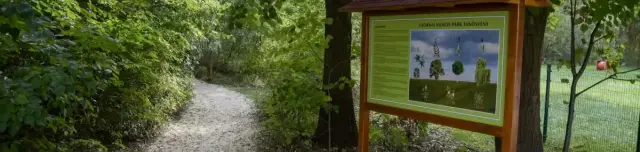 Vilmos park tanösvény