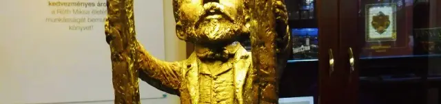 Kolodko Róth Miksa emléklámpa miniszobor