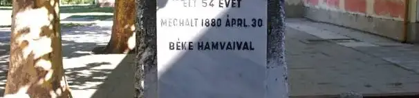 Petőfi István sírköve