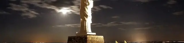 Áldó Jézus szobor és panorámasétány