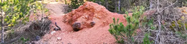 Őskori festékbánya