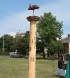 Gólya szobor, Balatonszabadi