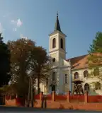 Evangélikus templom - Általános Iskola, Györe