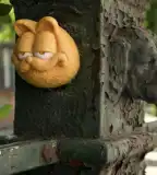 Kolodko Garfield miniszobor, Budapest