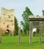 Árpád kori templomrom, Pusztavacs