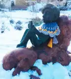 Kolodko Leonóra és az oroszlán miniszobor, Veszprém