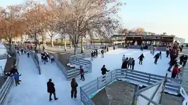 Korcsolyapálya nyílt Balatonfüreden